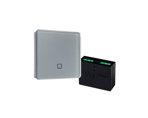 Hite Pro Комплект из сенсорного радиовыключателя SN-R1 и радиореле Relay-1, алюминий/черный