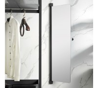 Duslar Поворотное зеркало LINDA, 312х25х1095 мм, черный