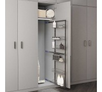 Duslar Система TALL SIDE с 6 корзинами 87 мм, высота 1520 мм, распашной фасад от 200 мм, антрацит