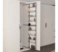 Duslar Система TALL SIDE с 10 корзинами 87 мм, высота 2120 мм, распашной фасад от 200 мм, антрацит