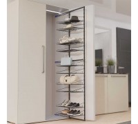 Duslar Система TALL STIVA с 10-ю полками, распашной фасад, ширина 335 мм, высота 2120 мм, антрацит