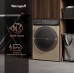 Weissgauff WM 59411 Direct Drive Inverter Steam Champagne