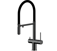 Rivelato Adria U-обр. гибкий излив с краном питьевой воды D-35мм PVD black