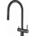 Rivelato Trevi U-обр. с краном питьевой воды и выдвижной лейкой D-35мм PVD black