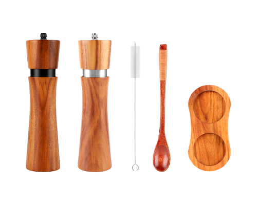 Omoikiri Набор мельниц для специй на подставке GR-02-SET-WD