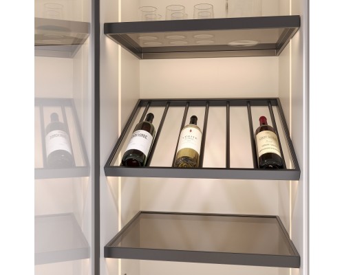 Duslar Полка WINERY для бутылок с подсветкой, ширина 567 мм, глубина 497 мм, антрацит