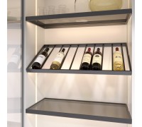 Duslar Полка WINERY для бутылок с подсветкой, ширина 867 мм, глубина 370 мм, антрацит