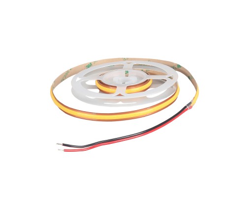 Светодиодная лента DLIGHT COB, ширина 8 мм, длина 5000 мм, 528 led/м, 12 V, 13 W/м, теплый (3000K)
