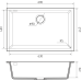 Rivelato STRIA 6963 1-чаш 690*443 Nero profondo