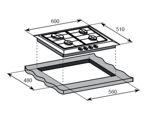 Weissgauff HGG 641 BGh Nano Glass
