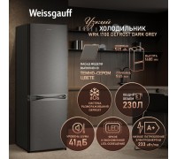 Weissgauff WRK 1700 DeFrost Dark Grey