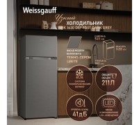 Weissgauff WRK 1430 Defrost Dark Grey