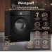 Weissgauff WM 45127 Direct Drive Inverter Steam Black