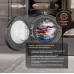 Weissgauff WM 45127 Direct Drive Inverter Steam Deep Grey