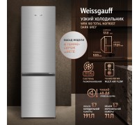 Weissgauff WRK 180 Total NoFrost Dark Grey