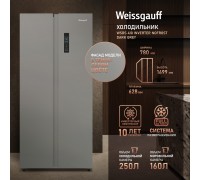 Weissgauff WSBS 410 Inverter NoFrost Dark Grey