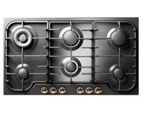 ILVE HCB906CN/MGG матовый графит (фурн. латунь)