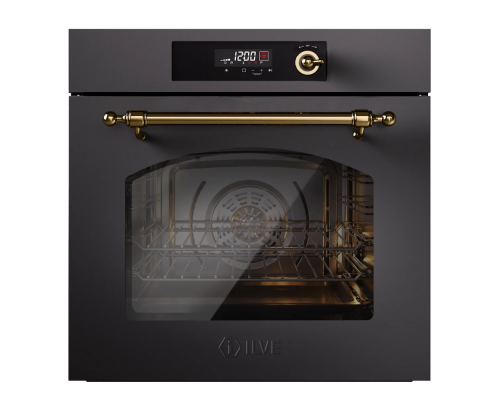 ILVE Nostalgie OV601NL3/MGG матовый графит (фурн. латунь)