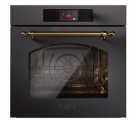 ILVE Nostalgie OV601NT3/MGG матовый графит (фурн. латунь)