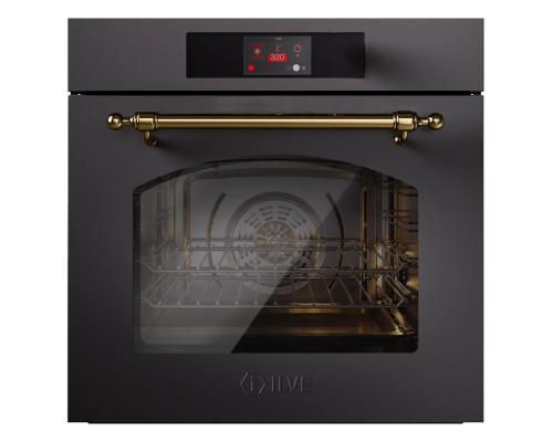 ILVE Nostalgie OV601NT3/MGG матовый графит (фурн. латунь)