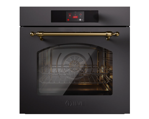 ILVE Nostalgie OV601NTPY/MGG матовый графит (фурн.латунь)