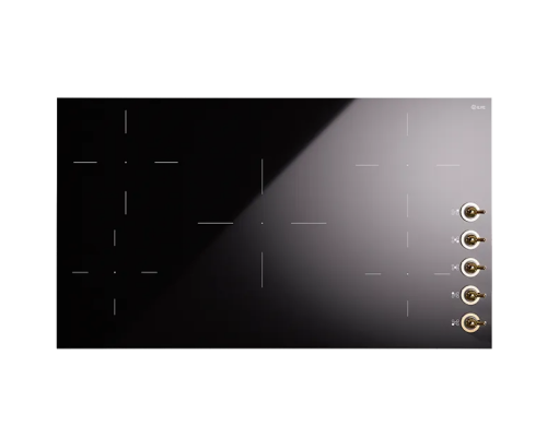 ILVE HVI395N/BKG глянцевый черный (фурн. латунь)