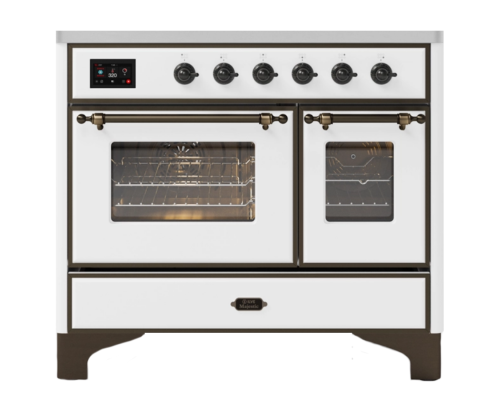 ILVE MD106DNE3/WHB белый (фурн. бронза)
