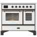 ILVE MD106DNE3/WHB белый (фурн. бронза)