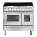 ILVE PDI096WE3/SS нержавеющая сталь (фурн. сатинированная сталь)