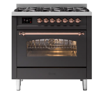 ILVE  P366DDNSY матовый графит (фурн. медь)