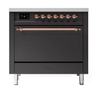 ILVE  P366DDQNSY/MGP матовый графит (фурн. медь)