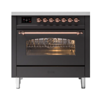 ILVE  P36FDDNSY матовый графит (фурн. медь)