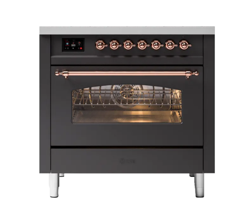 ILVE  P36FDDNSY матовый графит (фурн. медь)