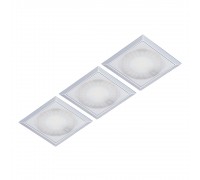 Forma e Funzione Светодиодный светильник SUN QUADRO, 3 шт., 24 V, врезной, теплый, алюминий