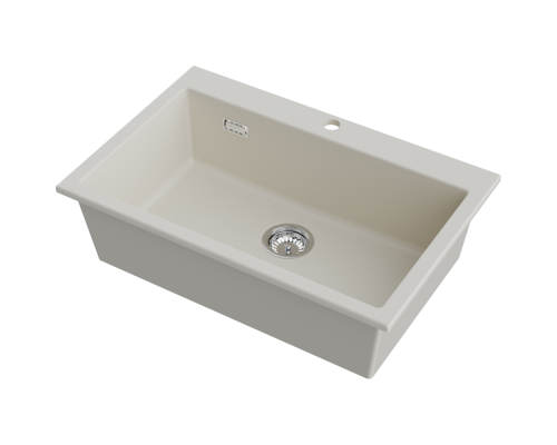 Omoikiri Omishima 76-CR Matt Natceramic/cream матовый