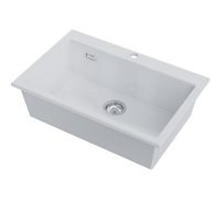 Omoikiri Omishima 76-WH Glossy Natceramic/белый глянцевый