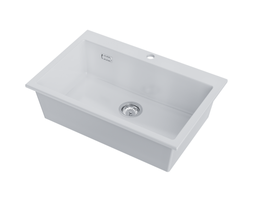 Omoikiri Omishima 76-WH Glossy Natceramic/белый глянцевый