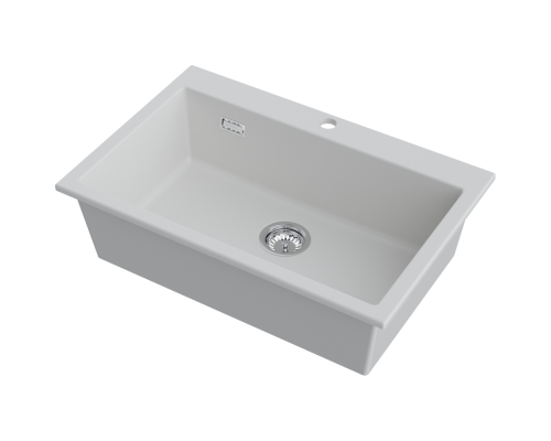 Omoikiri Omishima 76-WH Matt Natceramic/белый матовый