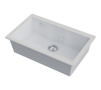 Omoikiri Omishima 76-U-WH Glossy Natceramic/белый глянцевый