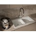 Rivelato Adria U-обр. гибкий излив с краном питьевой воды D-35мм Белый 101/хром