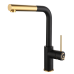 Rivelato Albano Г-обр.с выдвижной лейкой D-35мм Антрацит 501/золото