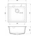 Rivelato LOCUS 50 1-чаш 500*500 Антрацит 501