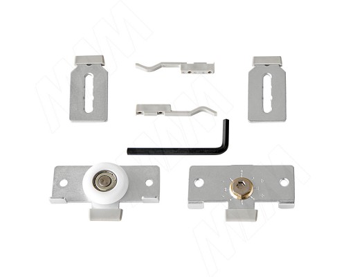 PULSE IKM40AY Комплект роликов для 1 двери 40 кг (2 верхних+2 нижних+2 стопора) (IKM40AY)