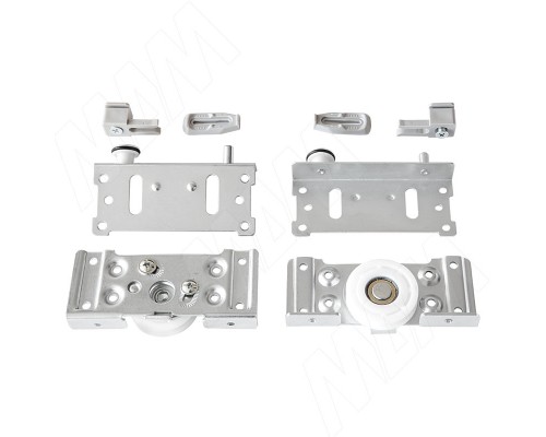 PULSE IKM80AY Комплект роликов для 1 двери 80 кг (2 верхних+2 нижних+2 стопора) (IKM80AY)