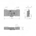 PULSE IKM80AY Комплект роликов для 1 двери 80 кг (2 верхних+2 нижних+2 стопора) (IKM80AY)