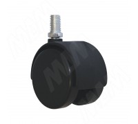 PULSE Опора колесная D40 мм с винтом M8х15 мм, без стопора, черный (ОК-40/2/K),  Мебельное колесо