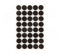 PULSE Подпятник самоклеящийся круглый D20 мм, черный, 40 шт. (HR20-BL)