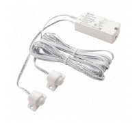 PULSE Выключатель инфракрасный (PIR) на движение, 2 датчика, белый, 220V, 250W (SW2-PIR-2WT)