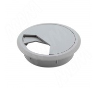 PULSE Заглушка кабель-канала, пластиковая, круглая, d=60 мм, серая (RTK60-G)