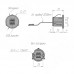 PULSE USB-розетка, врезная, 2 USB, никель матовый (USB-2S-MN)